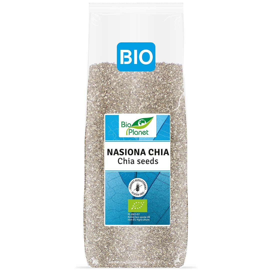 CHIA NASIONA BEZGLUTENOWE BIO 1 kg - BIO PLANET - obrazek 2