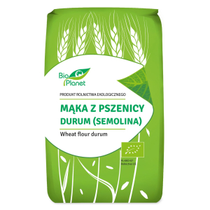MĄKA Z PSZENICY DURUM (SEMOLINA) BIO 500 g – BIO PLANET