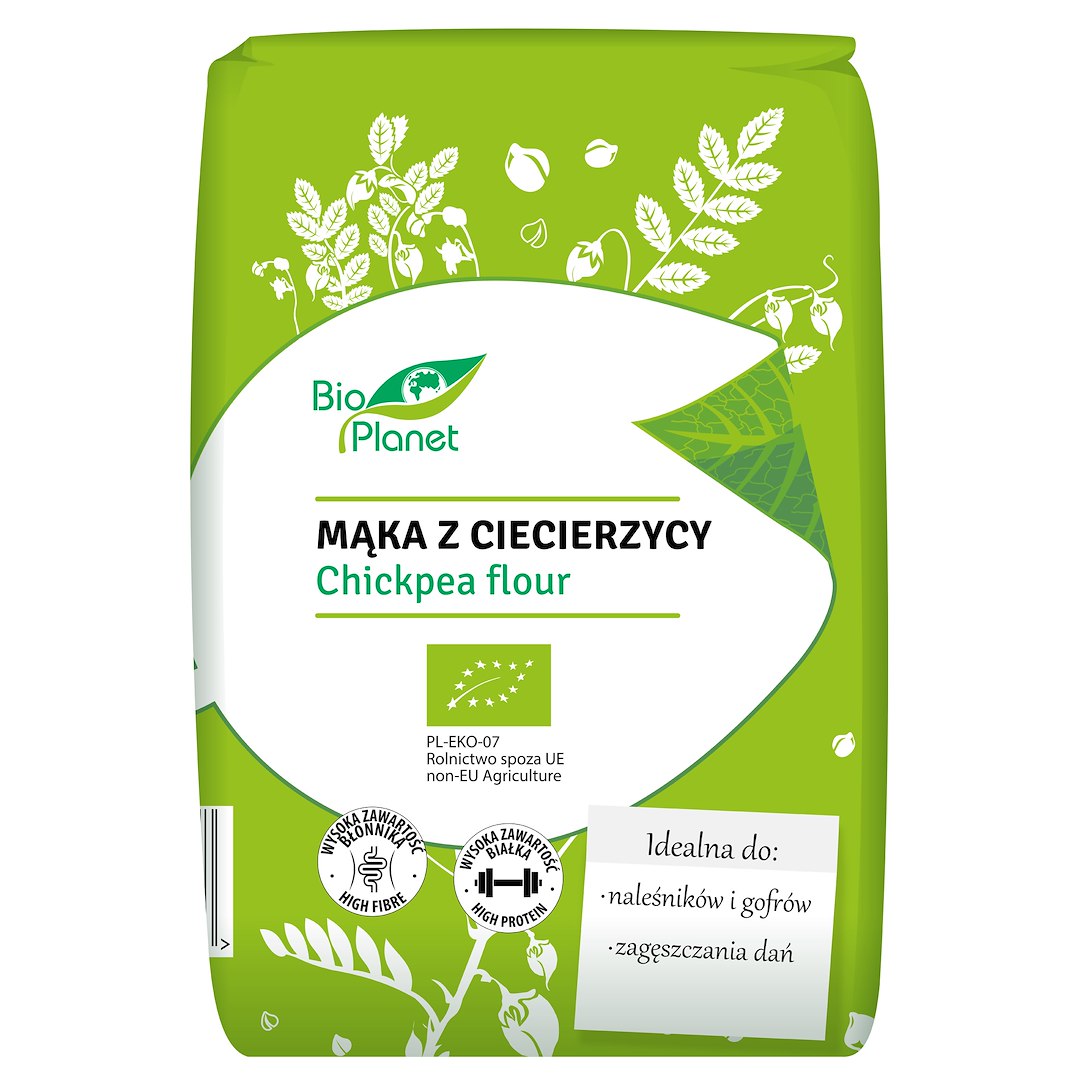 MĄKA Z CIECIERZYCY BIO 400 g - BIO PLANET - obrazek 2