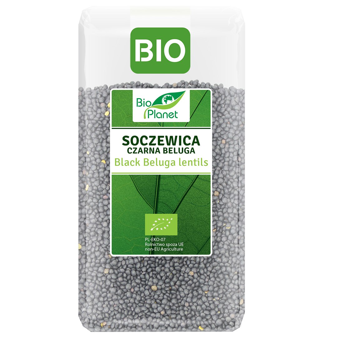 SOCZEWICA CZARNA BELUGA BIO 500 g - BIO PLANET - obrazek 2