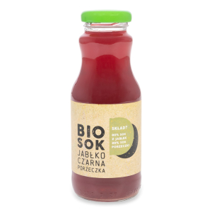 SOK JABŁKOWO – PORZECZKOWY NFC BIO 250 ml – OWOCOWE SMAKI