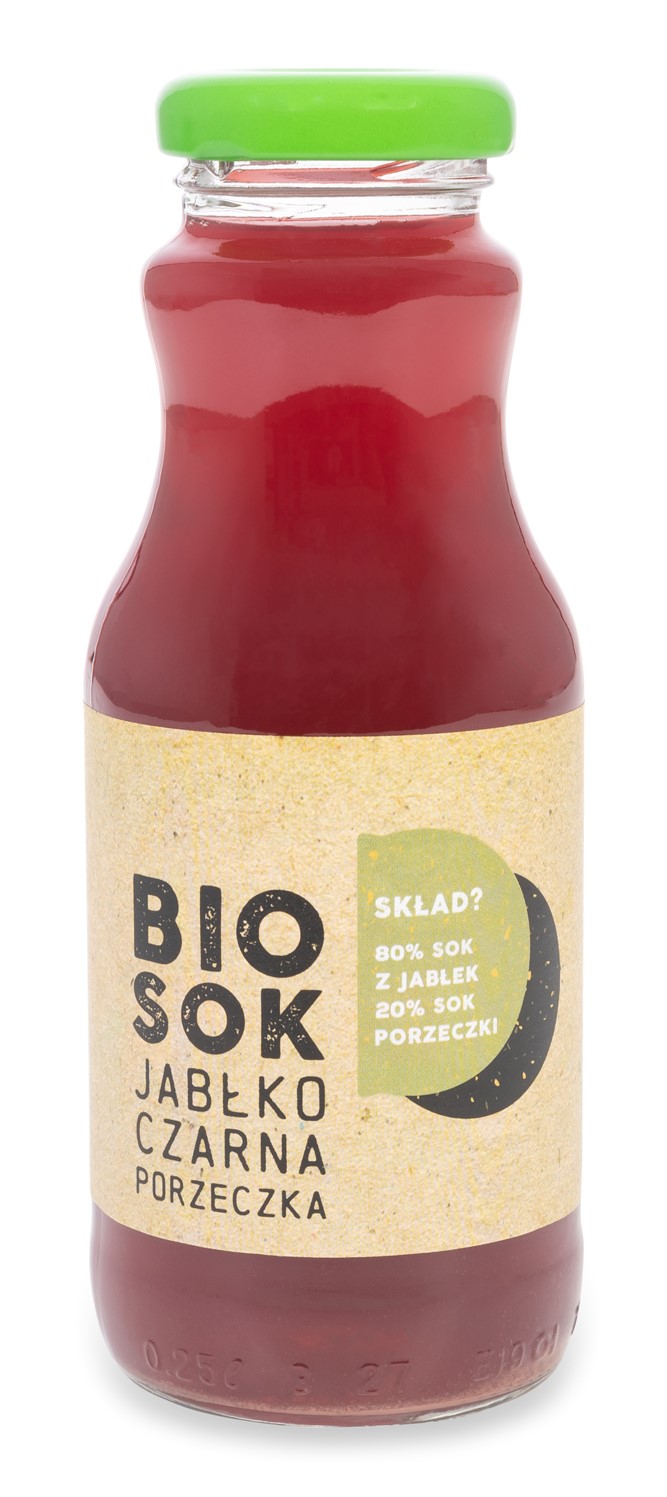 SOK JABŁKOWO - PORZECZKOWY NFC BIO 250 ml - OWOCOWE SMAKI - obrazek 2
