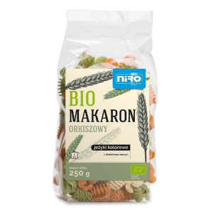 MAKARON (ORKISZOWY KOLOROWY) JEŻYKI BIO 250 g – NIRO