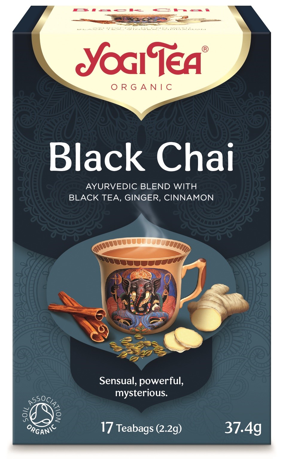 HERBATA CZARNA Z IMBIREM I CYNAMONEM (BLACK CHAI) BIO (17 x 2,2 g) 37,4 g - YOGI TEA - obrazek 2