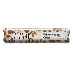 BATON NUGATOWY Z KROKANTEM Z ORZECHÓW LASKOWYCH BIO 35 g – VIVANI