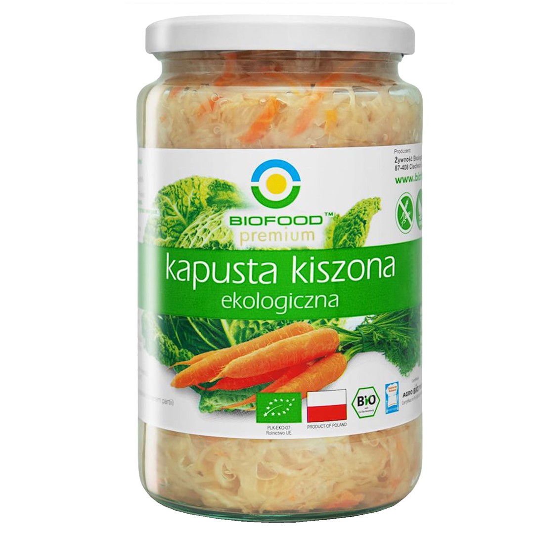 KAPUSTA KISZONA Z MARCHEWKĄ BEZGLUTENOWA BIO 700 g (500 g) - BIOFOOD - obrazek 2