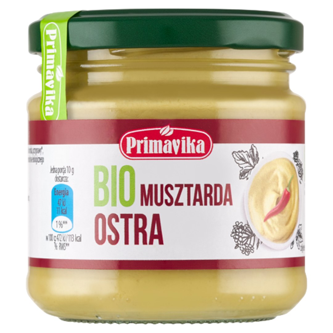 MUSZTARDA OSTRA BIO 170 g - PRIMAVIKA - obrazek 2