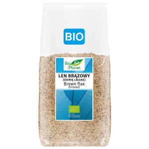 LEN BRĄZOWY (SIEMIĘ LNIANE) BIO 400 g – BIO PLANET
