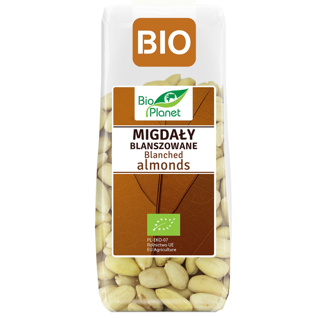 MIGDAŁY BLANSZOWANE BIO 100 g - BIO PLANET - obrazek 2