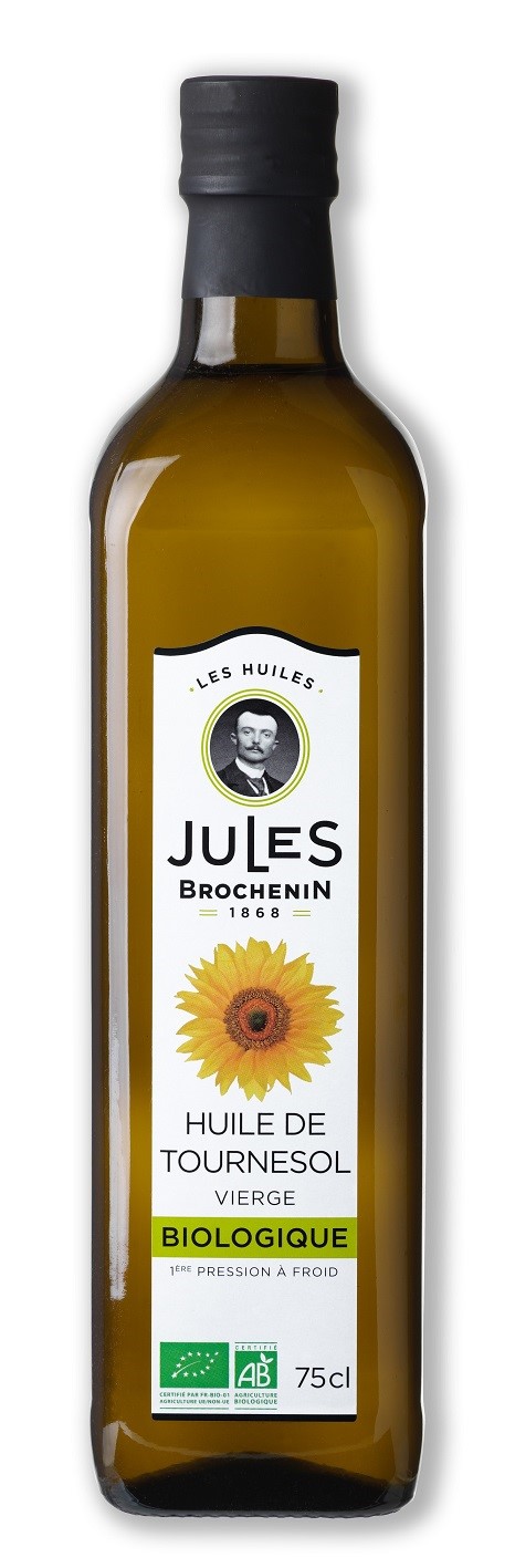 OLEJ SŁONECZNIKOWY TŁOCZONY NA ZIMNO BIO 750 ml - JULES BROCHENIN - obrazek 2