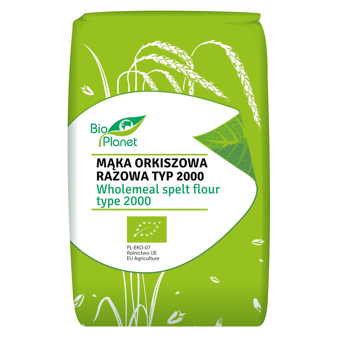 MĄKA ORKISZOWA RAZOWA TYP 2000 BIO 500 g - BIO PLANET - obrazek 2