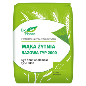 MĄKA ŻYTNIA RAZOWA TYP 2000 BIO 1 kg – BIO PLANET