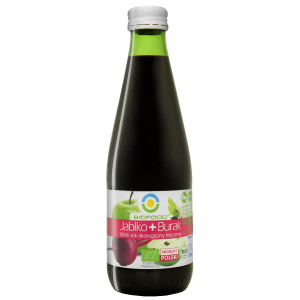 SOK JABŁKO – BURAK NFC BEZGLUTENOWY BIO 300 ml – BIOFOOD