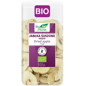 JABŁKA SUSZONE KRĄŻKI BEZGLUTENOWE BIO 100 g – BIO PLANET
