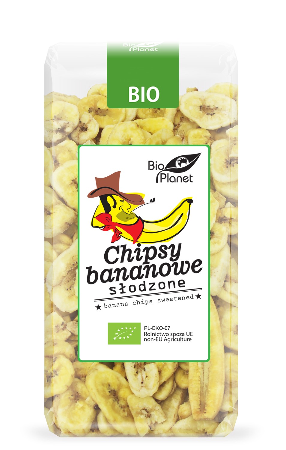 CHIPSY BANANOWE SŁODZONE BIO 150 g - BIO PLANET - obrazek 2