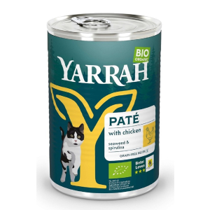 (DLA KOTA DOROSŁEGO) PASZTET Z KURCZAKA Z ALGAMI MORSKIMI BIO 400 g – YARRAH