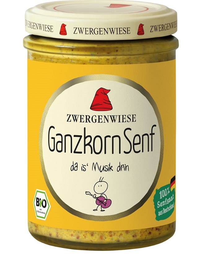 MUSZTARDA FRANCUSKA BEZGLUTENOWA BIO 160 ml - ZWERGENWIESE - obrazek 2
