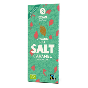 CZEKOLADA MLECZNA ZE SŁONYM KARMELEM FAIR TRADE BIO 100 g – OXFAM