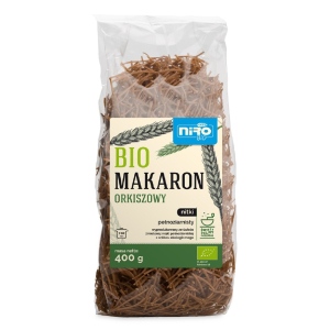 MAKARON (ORKISZOWY RAZOWY) NITKI BIO 400 g – NIRO