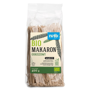 MAKARON (ORKISZOWY RAZOWY) SPAGHETTI BIO 400 g – NIRO