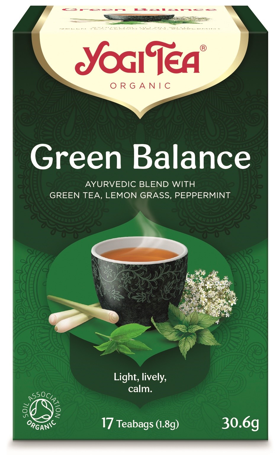 HERBATA ZIELONA RÓWNOWAGA (GREEN BALANCE) BIO (17 x 1,8 g) 30,6 g - YOGI TEA - obrazek 2