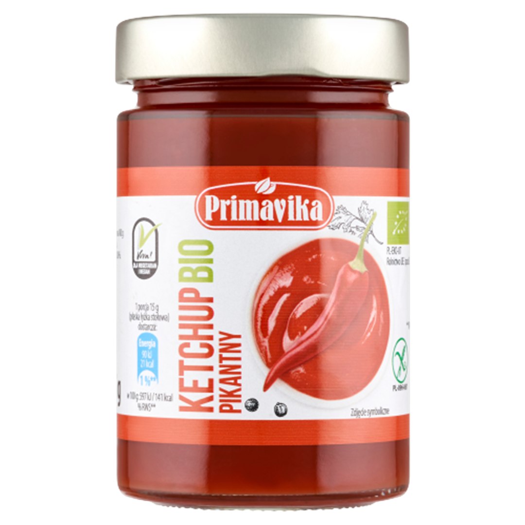 KETCHUP PIKANTNY BEZGLUTENOWY BIO 315 g - PRIMAVIKA - obrazek 2
