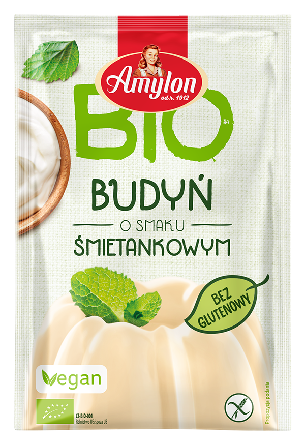BUDYŃ O SMAKU ŚMIETANKOWYM BEZGLUTENOWY BIO 40 g - AMYLON - obrazek 2