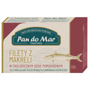 MAKRELA FILETY W BIO SOSIE POMIDOROWYM 120 g – PAN DO MAR
