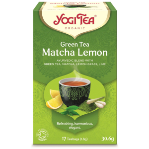 HERBATA ZIELONA Z CYTRYNĄ I MATCHĄ (GREEN TEA MATCHA LEMON) BIO (17 x 1,8 g) 30,6 g – YOGI TEA