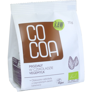MIGDAŁY W CZEKOLADZIE VEGEMYLK BIO 70 g – COCOA