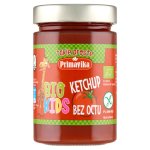 KETCHUP BEZ OCTU DLA DZIECI BEZGLUTENOWY BIO 315 g – PRIMAVIKA (BIO KIDS)
