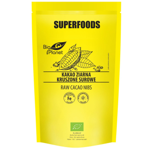 KAKAO ZIARNA KRUSZONE SUROWE BIO 250 g – BIO PLANET SUPERFOODS