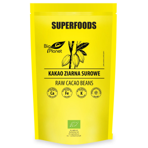 KAKAO ZIARNA SUROWE BIO 200 g – BIO PLANET SUPERFOODS