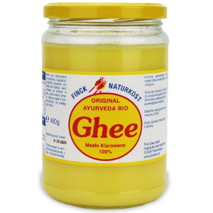 MASŁO KLAROWANE GHEE BIO 480 g (527 ml) – FINCK AYURVEDA