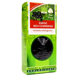 HERBATKA OWOC CZARNEGO BZU BIO 100 g – DARY NATURY