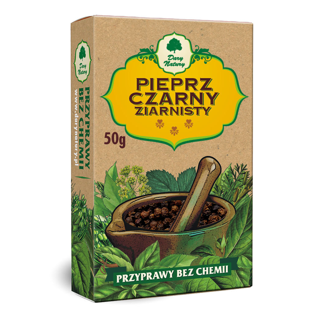 PIEPRZ CZARNY ZIARNISTY 50 g - DARY NATURY - obrazek 2