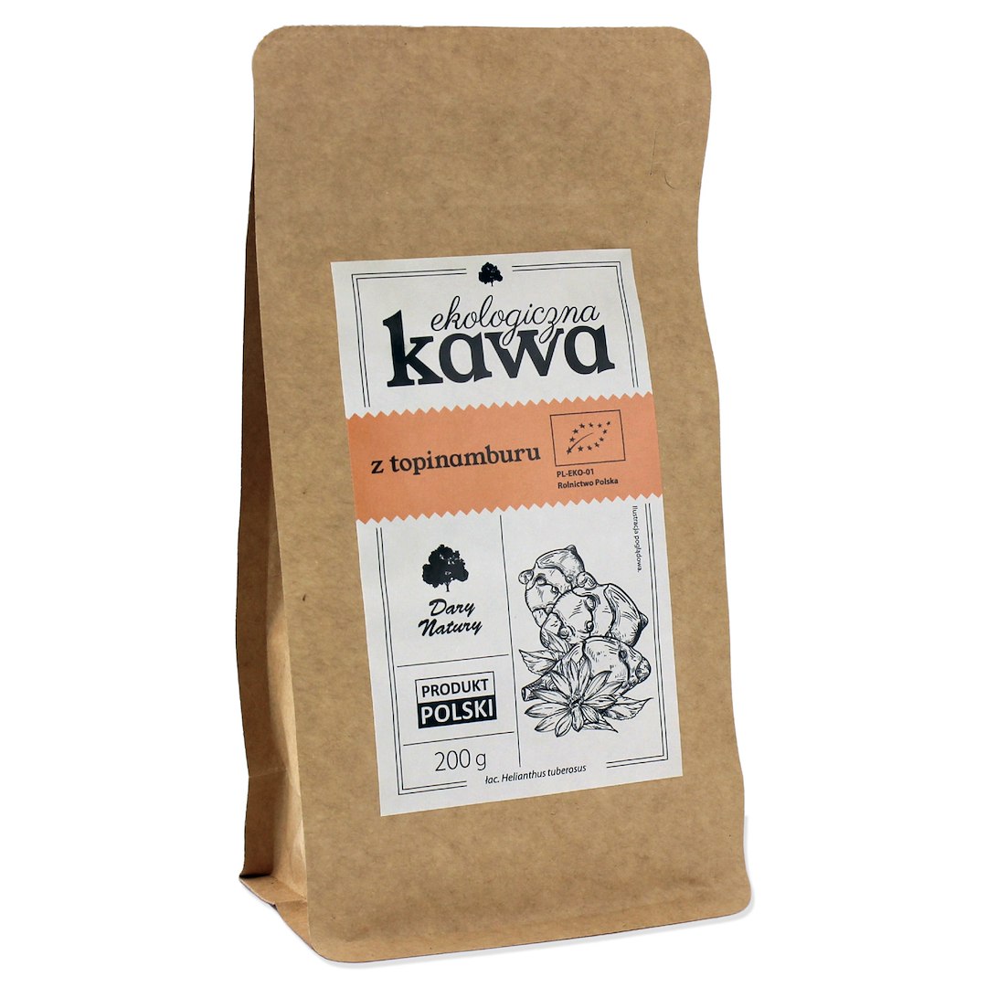 KAWA Z TOPINAMBURU Z KORZENIEM MNISZKA LEKARSKIEGO BIO 200 g - DARY NATURY - obrazek 2
