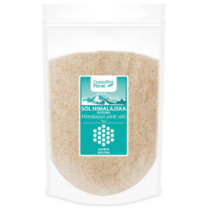 SÓL HIMALAJSKA RÓŻOWA DROBNO MIELONA 1 kg – CRYSTALLINE PLANET