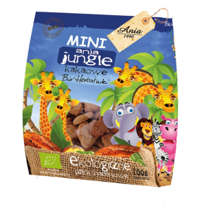 CIASTKA KAKAOWE MINI JUNGLE BIO 100 g – BIO ANIA