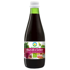 SOK Z BURAKÓW I SELERÓW KISZONYCH NFC BEZGLUTENOWY BIO 300 ml – BIOFOOD