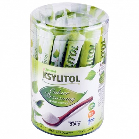 KSYLITOL W SASZETKACH (40 x 5 g) 200 g - SANTINI (FINLANDIA) - obrazek 2