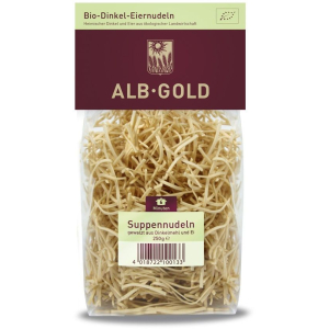 MAKARON (ORKISZOWY JAJECZNY) NITKI BIO 250 g – ALB GOLD