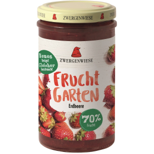 MUS TRUSKAWKOWY (70 % OWOCÓW) BEZGLUTENOWY BIO 225 g – ZWERGENWIESE