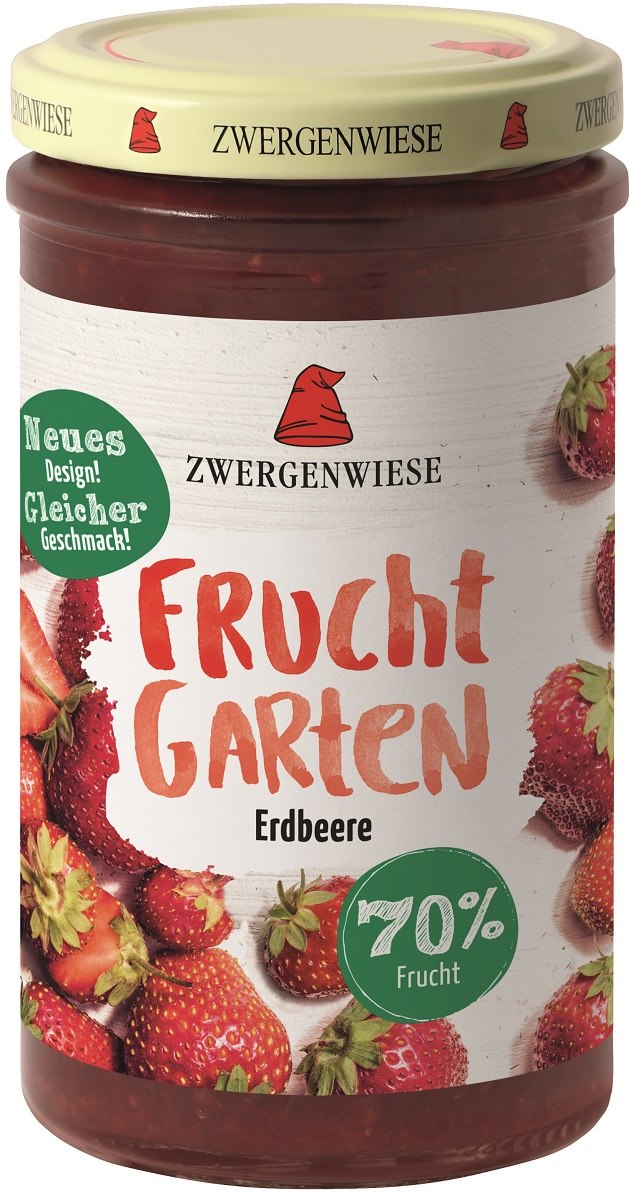 MUS TRUSKAWKOWY (70 % OWOCÓW) BEZGLUTENOWY BIO 225 g - ZWERGENWIESE - obrazek 2