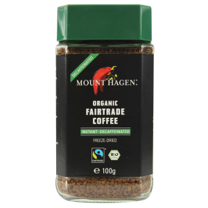 KAWA ROZPUSZCZALNA BEZKOFEINOWA ARABICA/ROBUSTA FAIR TRADE BIO 100 g – MOUNT HAGEN