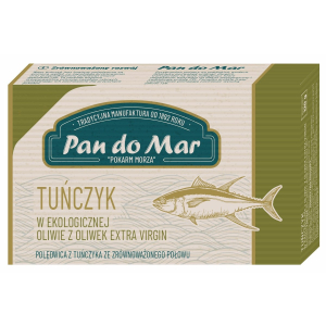 TUŃCZYK W BIO OLIWIE Z OLIWEK EXTRA VIRGIN 120 g – PAN DO MAR