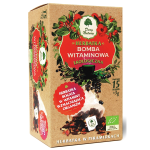 HERBATKA BOMBA WITAMINOWA PIRAMIDKI BIO (15 x 3 g) 45 g – DARY NATURY
