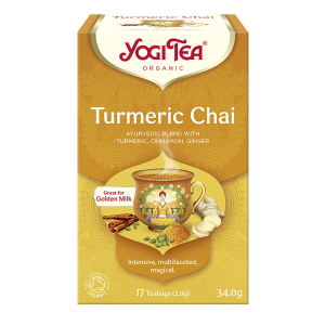HERBATKA ZŁOTY CHAI Z KURKUMĄ (TURMERIC CHAI) BIO (17 x 2 g) 34 g – YOGI TEA