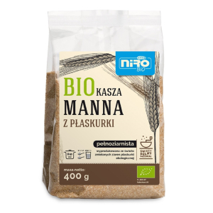 KASZA MANNA Z PŁASKURKI BIO 400 g – NIRO