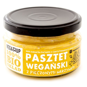 PASZTET WEGAŃSKI Z PIECZONYMI WARZYWAMI BIO 190 g – VEGA UP
